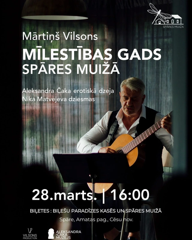 Mārtiņa Vilsona muzikālā dzejas izrāde “Mīlestības gads”